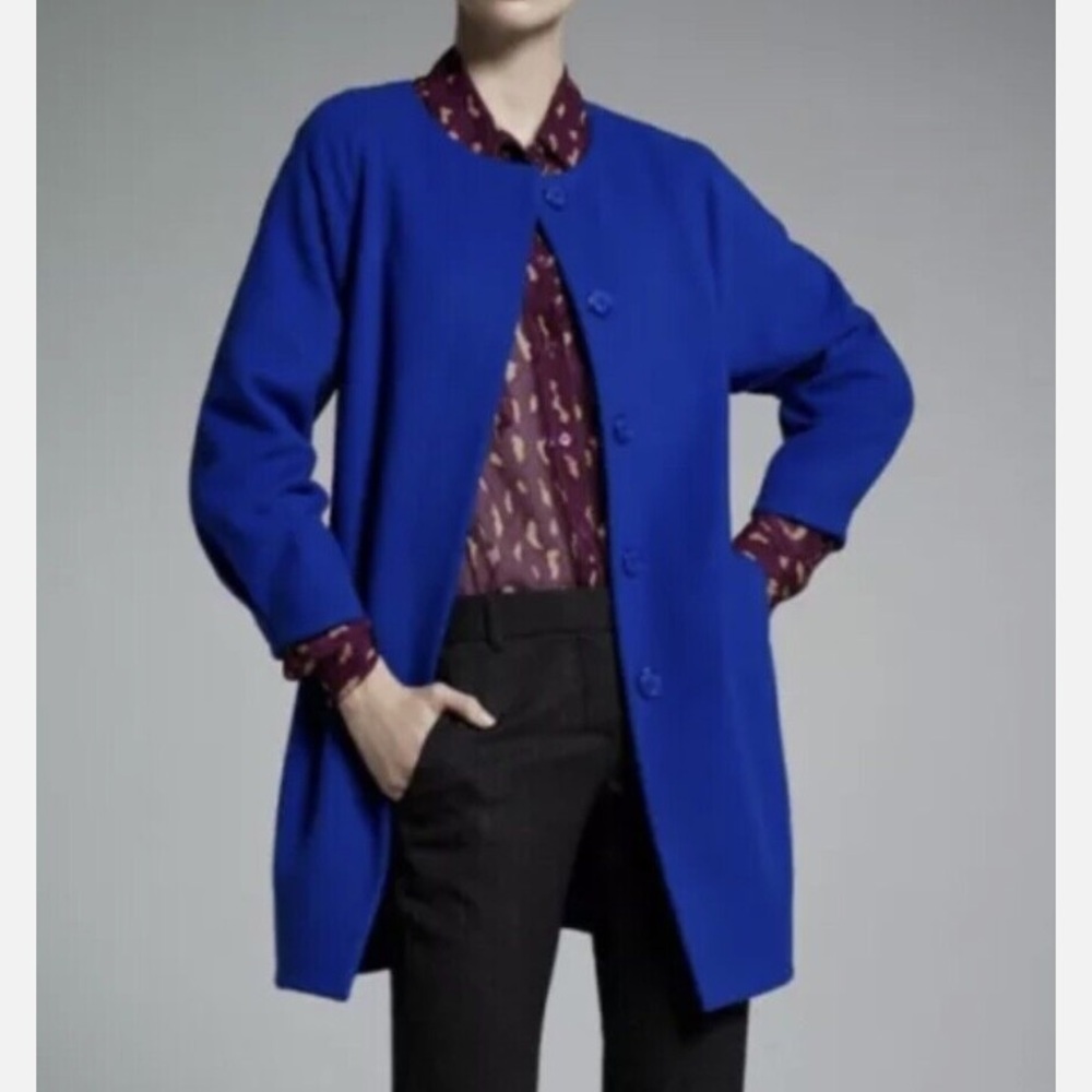 HELENE BERMAN London Latern Wool / Cashmere Coat. Size S